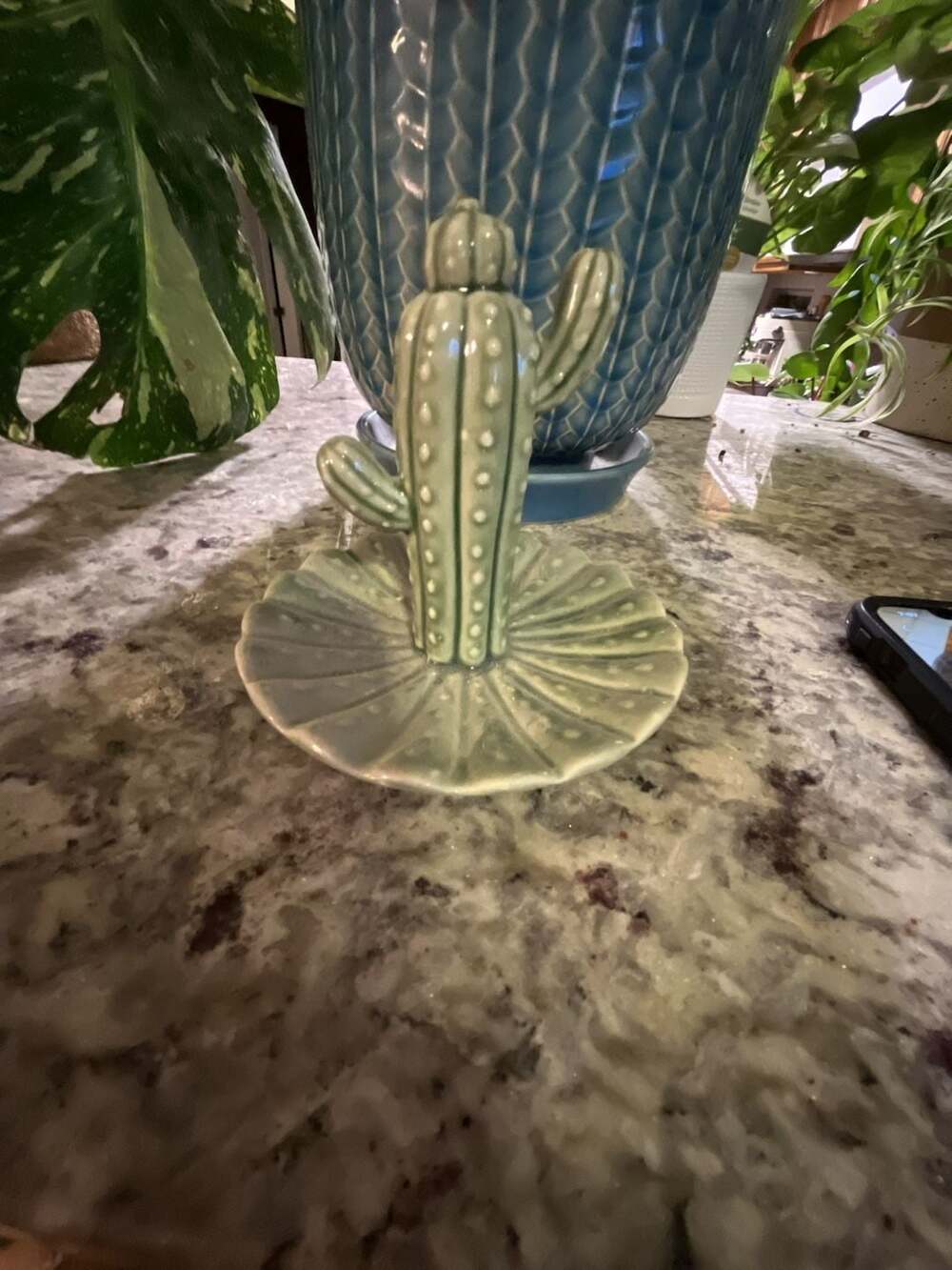 Cactus Jewelry Trinket Tray Ceramic Ring Holder Dish